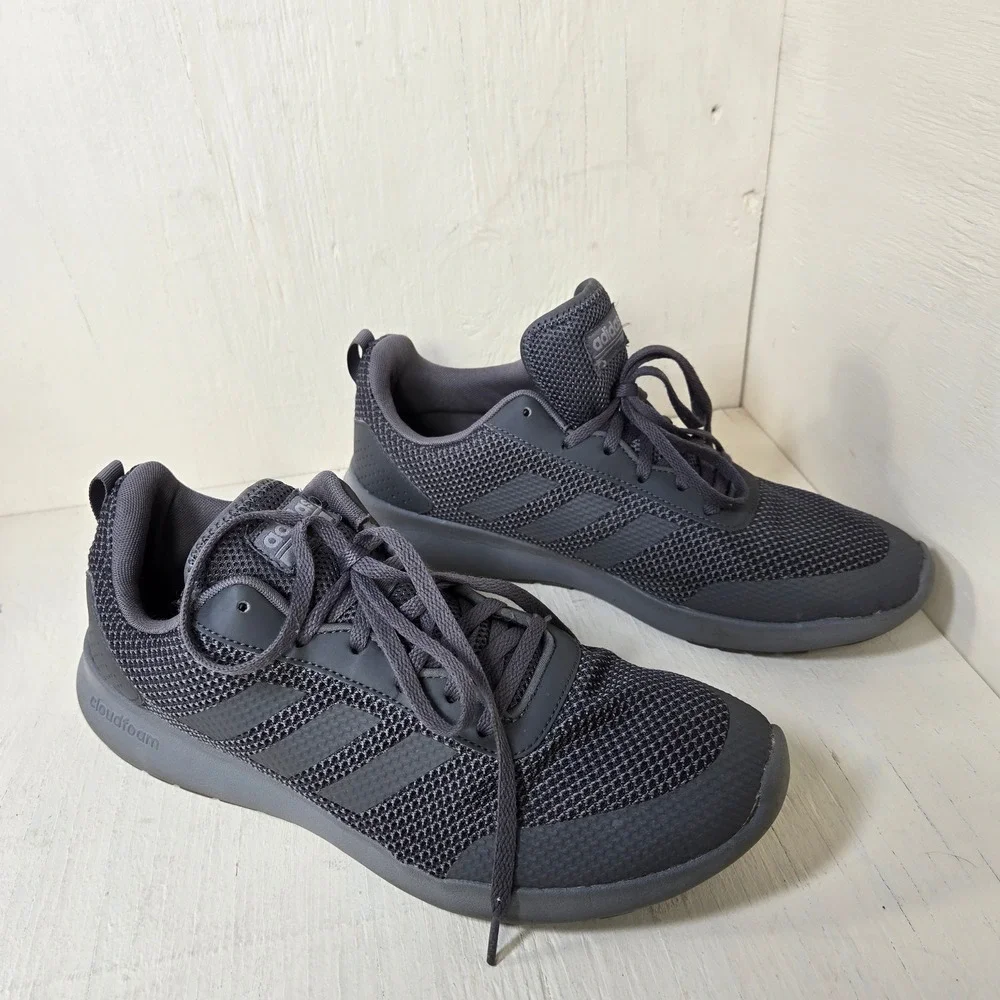 Adidas Cloudfoam Men's Versatile Grey Mesh Running Sneakers ART DB1454 Size 10.5
